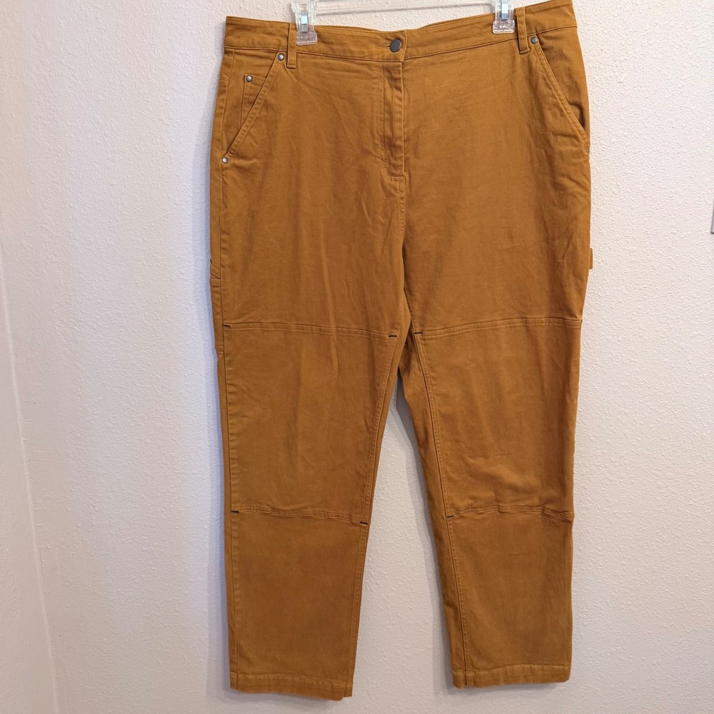 Wildfang The Essential Work Pant Ochre Orange Carpenter Utility Womens XL WP5300